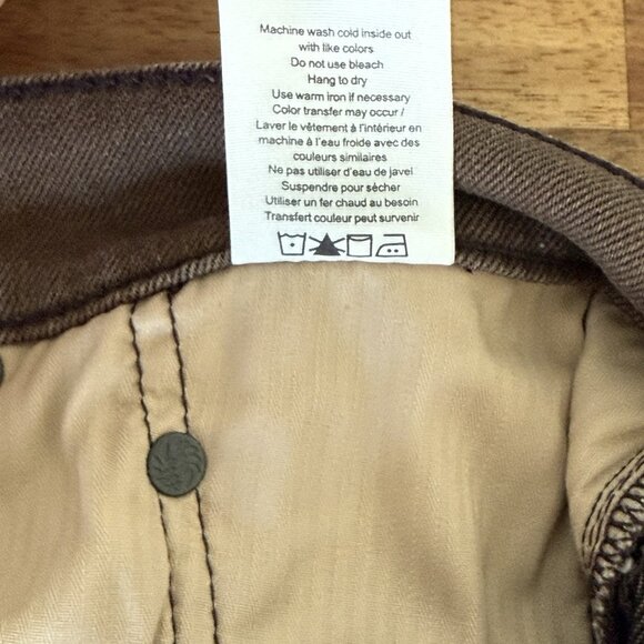 Rag & Bone Jeans Mens 34x32 Brown Fit 2 Slim Travel Preppy Casual Pants - Picture 14 of 14